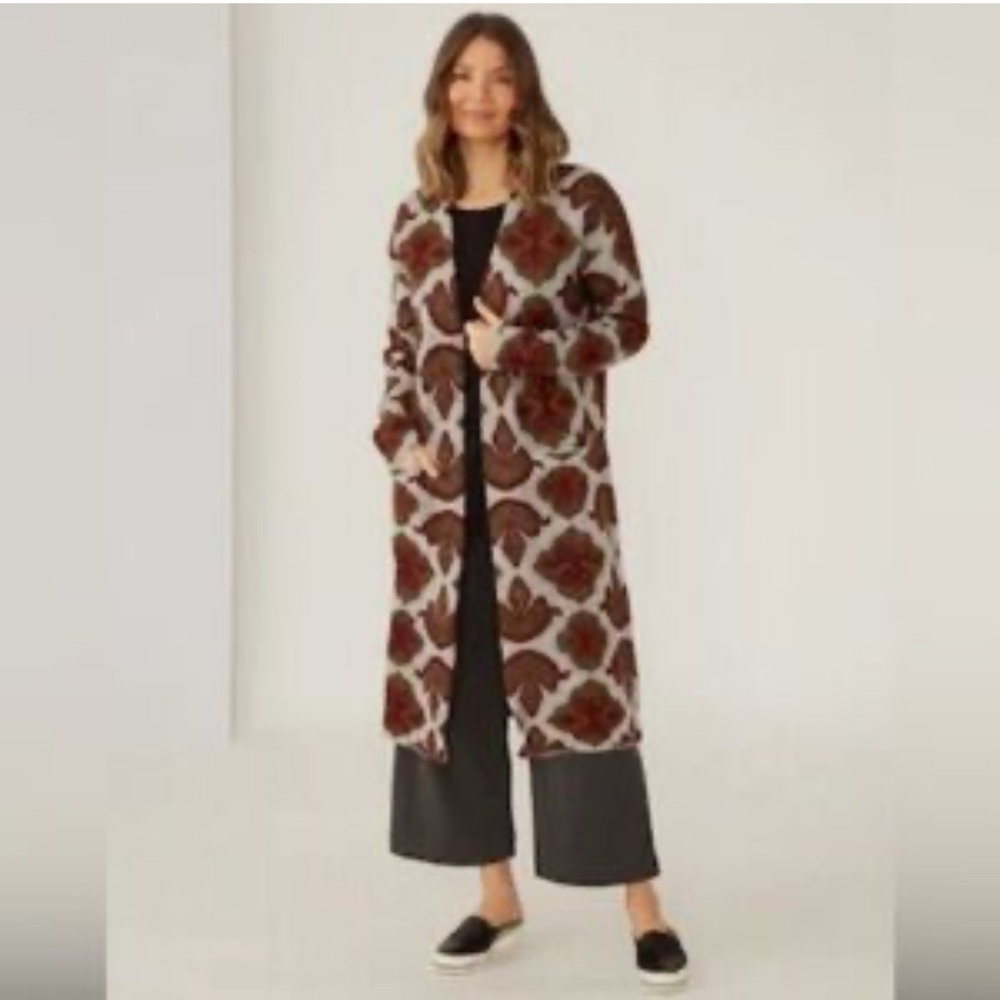 DAY BIRGEN ET MICKELSEN for India Hicks Serengeti Long Sweater Duster Coat